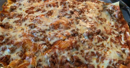 Λαζάνια με Κιμά στο Φούρνο